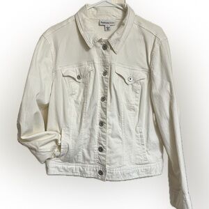 White light, denim-type jacket size large